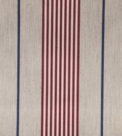 Vintage Stripe 2 Fabric by Ian Mankin Peony Vintage Stripe 2 Fabric by Ian Mankin Peony