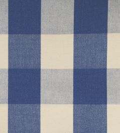 Avon Check Fabric by Ian Mankin Indigo Avon Check Fabric by Ian Mankin Indigo