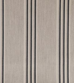 Henley Stripe Fabric by Ian Mankin Putty/Black Henley Stripe Fabric by Ian Mankin Putty/Black