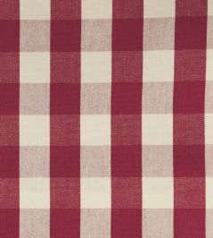 Suffolk Check Large Fabric by Ian Mankin Peony Suffolk Check Large Fabric by Ian Mankin Peony