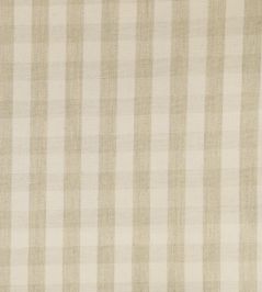 Suffolk Check Small Fabric by Ian Mankin Cream Suffolk Check Small Fabric by Ian Mankin Cream