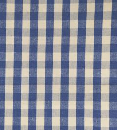 Suffolk Check Small Fabric by Ian Mankin Indigo Suffolk Check Small Fabric by Ian Mankin Indigo