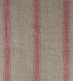 Angus Stripe Fabric by Ian Mankin Nordic Red Angus Stripe Fabric by Ian Mankin Nordic Red