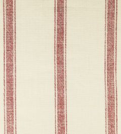 Angus Stripe Fabric by Ian Mankin Red Angus Stripe Fabric by Ian Mankin Red