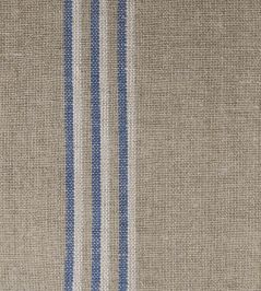 Grain Stripe Fabric by Ian Mankin Nordic Indigo Grain Stripe Fabric by Ian Mankin Nordic Indigo