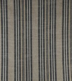 Jura Stripe Fabric by Ian Mankin Charcoal Jura Stripe Fabric by Ian Mankin Charcoal