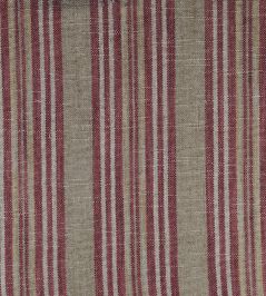 Jura Stripe Fabric by Ian Mankin Peony Jura Stripe Fabric by Ian Mankin Peony