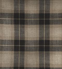 Kintyre Check Fabric by Ian Mankin Charcoal Kintyre Check Fabric by Ian Mankin Charcoal