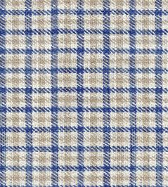Nairn Check Fabric by Ian Mankin Blue Nairn Check Fabric by Ian Mankin Blue