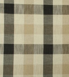 Oban Check Fabric by Ian Mankin Charcoal Oban Check Fabric by Ian Mankin Charcoal