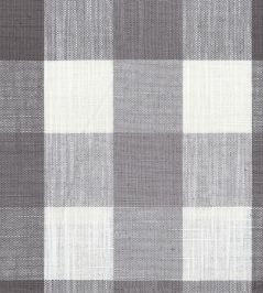 Oban Check Fabric by Ian Mankin Grey Oban Check Fabric by Ian Mankin Grey