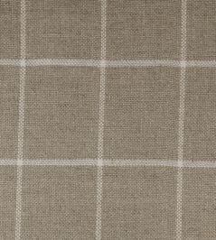 Skye Check Fabric by Ian Mankin Oatmeal Skye Check Fabric by Ian Mankin Oatmeal