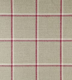 Skye Check Fabric by Ian Mankin Peony Skye Check Fabric by Ian Mankin Peony