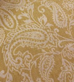 Pomeroy Paisley Fabric by Ian Sanderson Straw Pomeroy Paisley Fabric by Ian Sanderson Straw