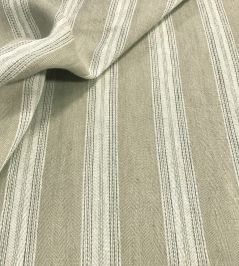 Callow Stripe Fabric by Ian Sanderson Ash Callow Stripe Fabric by Ian Sanderson Ash