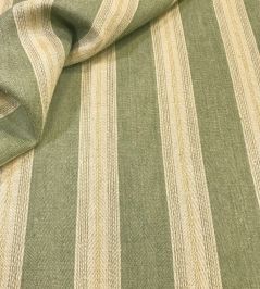Callow Stripe Fabric by Ian Sanderson Sage Callow Stripe Fabric by Ian Sanderson Sage
