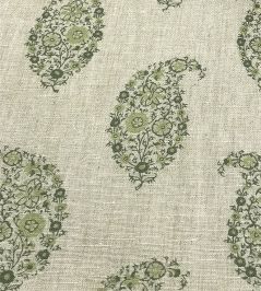 Jessamy Paisley Fabric by Ian Sanderson Pear Jessamy Paisley Fabric by Ian Sanderson Pear