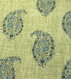 Jessamy Paisley Fabric by Ian Sanderson Fern Jessamy Paisley Fabric by Ian Sanderson Fern