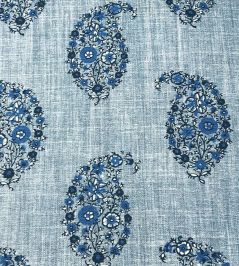 Jessamy Paisley Fabric by Ian Sanderson Sapphire Jessamy Paisley Fabric by Ian Sanderson Sapphire