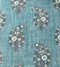 Jessamy Paisley Fabric by Ian Sanderson Denim Jessamy Paisley Fabric by Ian Sanderson Denim