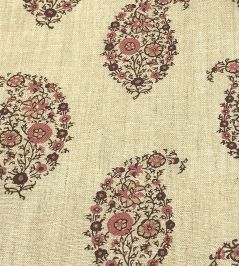 Jessamy Paisley Fabric by Ian Sanderson Rhubarb Jessamy Paisley Fabric by Ian Sanderson Rhubarb