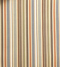 Pyjama Stripe Fabric by Ian Sanderson Copper Blue Pyjama Stripe Fabric by Ian Sanderson Copper Blue