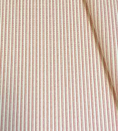 Flo Stripe Fabric by Ian Sanderson Coral Flo Stripe Fabric by Ian Sanderson Coral