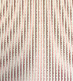 Flo Stripe Fabric by Ian Sanderson Coral Flo Stripe Fabric by Ian Sanderson Coral