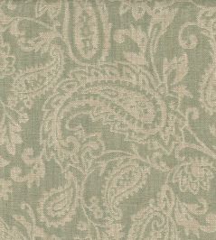 Pomeroy Paisley Fabric by Ian Sanderson Eau de Nil Pomeroy Paisley Fabric by Ian Sanderson Eau de Nil