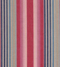 Quay Stripe Fabric by Ian Sanderson Rose Blue Quay Stripe Fabric by Ian Sanderson Rose Blue