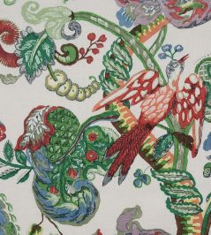 Poppinjay Linen Fabric by Ian Sanderson Garden Party Poppinjay Linen Fabric by Ian Sanderson Garden Party