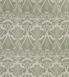 Ianthe Bloom Mono in Chiltern Linen Fabric by Liberty Lichen Ianthe Bloom Mono in Chiltern Linen Fabric by Liberty Lichen