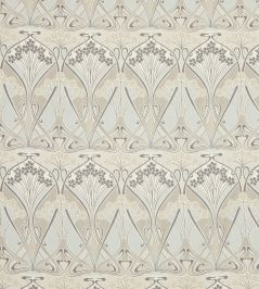Ianthe Bloom Multi in Ladbroke Linen Fabric by Liberty Pewter Ianthe Bloom Multi in Ladbroke Linen Fabric by Liberty Pewter