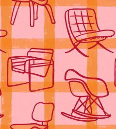 Iconicos Wallpaper by Coordonne Pink Iconicos Wallpaper by Coordonne Pink