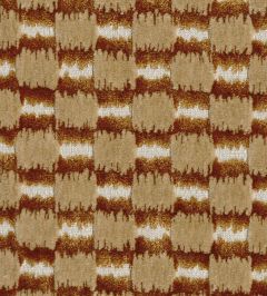Ikat Checks Fabric by JORO J5-Brick/Walnut Ikat Checks Fabric by JORO J5-Brick/Walnut