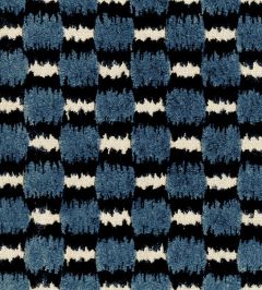 Ikat Checks Fabric by JORO J6-Navy/Denim Ikat Checks Fabric by JORO J6-Navy/Denim