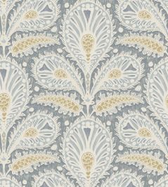 Ikat Clover Wallpaper by Josephine Munsey Blue and Yellow Ikat Clover Wallpaper by Josephine Munsey Blue and Yellow