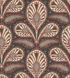 Ikat Clover Wallpaper by Josephine Munsey Red and Ink Ikat Clover Wallpaper by Josephine Munsey Red and Ink