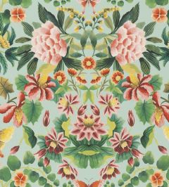 Ikebana Damask Wallpaper by Designers Guild Aqua Ikebana Damask Wallpaper by Designers Guild Aqua