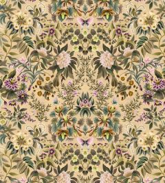 Ikebana Damask Fabric by Designers Guild Coral Ikebana Damask Fabric by Designers Guild Coral