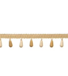 Ilana Beaded Fringe Trimming by Samuel & Sons Honey Ilana Beaded Fringe Trimming by Samuel & Sons Honey
