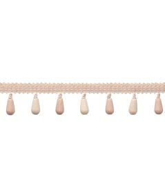 Ilana Beaded Fringe Trimming by Samuel & Sons Petal Ilana Beaded Fringe Trimming by Samuel & Sons Petal