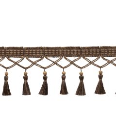 Ilana Tassel Fringe Trimming by Samuel & Sons Bark Ilana Tassel Fringe Trimming by Samuel & Sons Bark