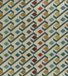 Ilaria Fabric by Osborne & Little Terracotta/Teal/Amber Ilaria Fabric by Osborne & Little Terracotta/Teal/Amber
