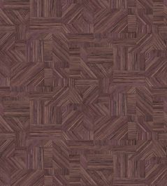 Imbrication Wallpaper by Casamance Prune Imbrication Wallpaper by Casamance Prune