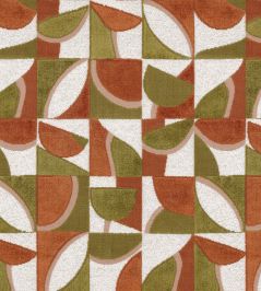 Impatient Fabric by Casamance Terracotta Olive Impatient Fabric by Casamance Terracotta Olive