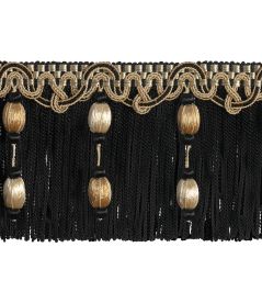 Imperiale Metal Bullion Beaded Fringe Trimming by Houles Scarabeo Imperiale Metal Bullion Beaded Fringe Trimming by Houles Scarabeo