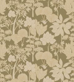 Inara Wallpaper by Casamance Kaki/Dore Inara Wallpaper by Casamance Kaki/Dore