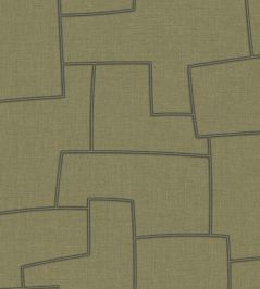 Inca Wallpaper by Casadeco Vert Kaki Inca Wallpaper by Casadeco Vert Kaki