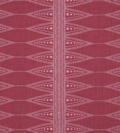 Indian Stripe Fabric by Barneby Gates Snug Red Indian Stripe Fabric by Barneby Gates Snug Red